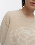 Kioski Vihkiruusu Ruusut Knitted Wool Long Sleeve Top 72cm