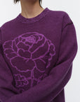 Kioski Vihkiruusu Ruusut Knitted Wool Long Sleeve Top 72cm