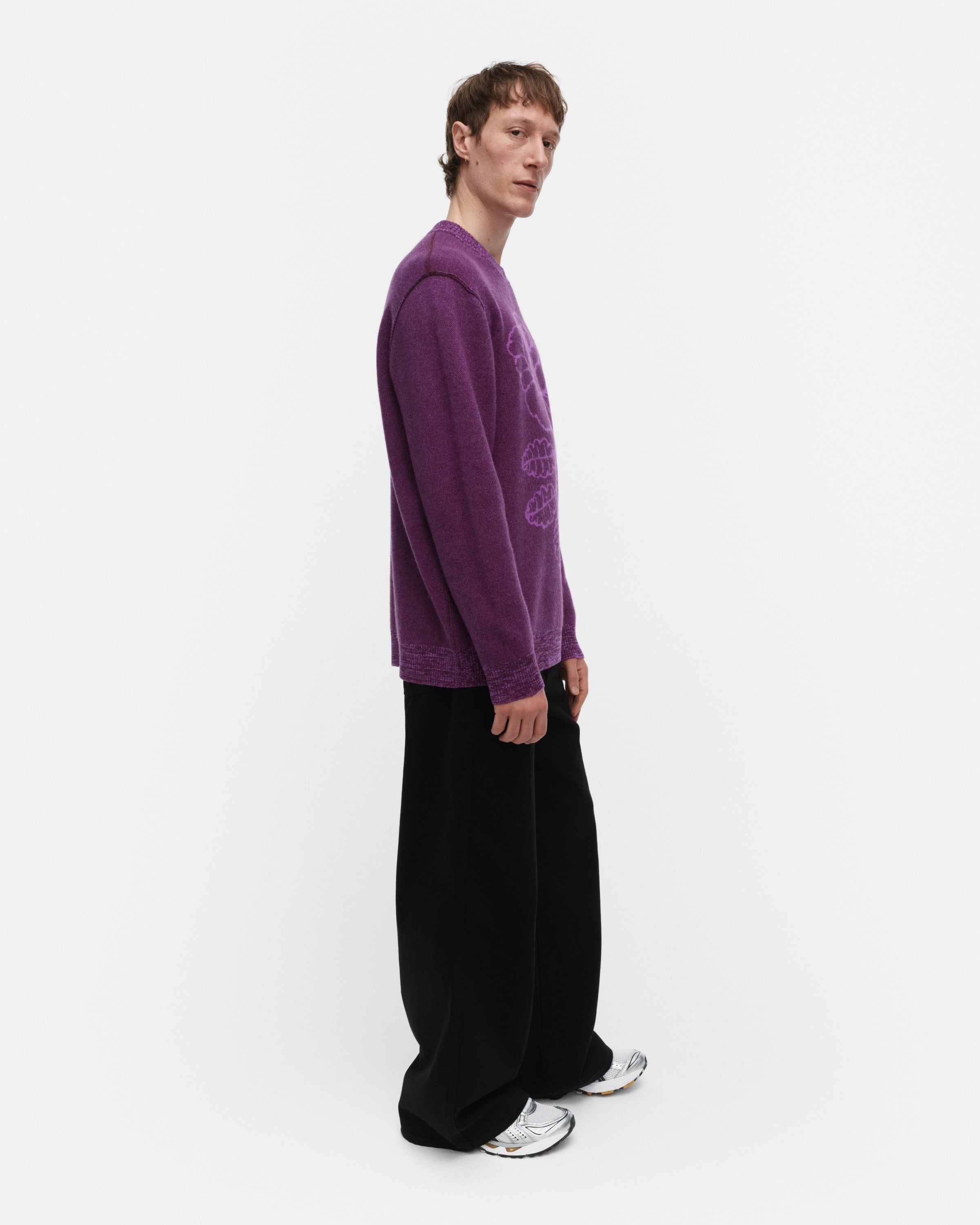 Kioski Vihkiruusu Ruusut Knitted Wool Long Sleeve Top 72cm