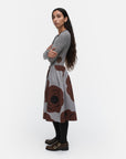 Polkka Tumma Wool Rib Slim Long Sleeve Top 64cm