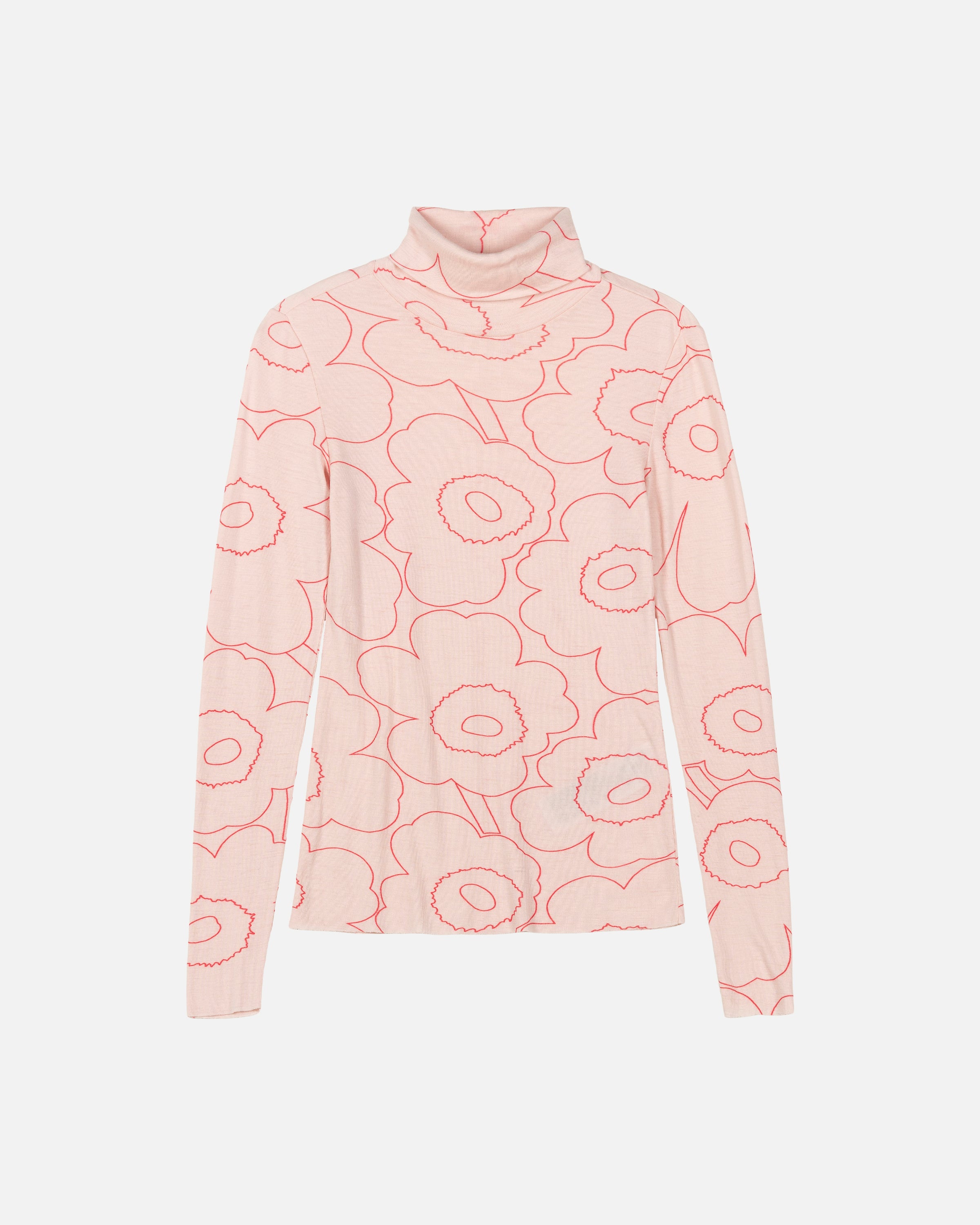 Outline Unikko Vilina Turtleneck Merino Wool Long Sleeve Top 61cm