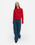 Aukio Unikko Cashmere Wool Knitted Pullover 58cm
