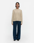Vainu Unikko Knitted Wool Long Sleeve Top 59cm
