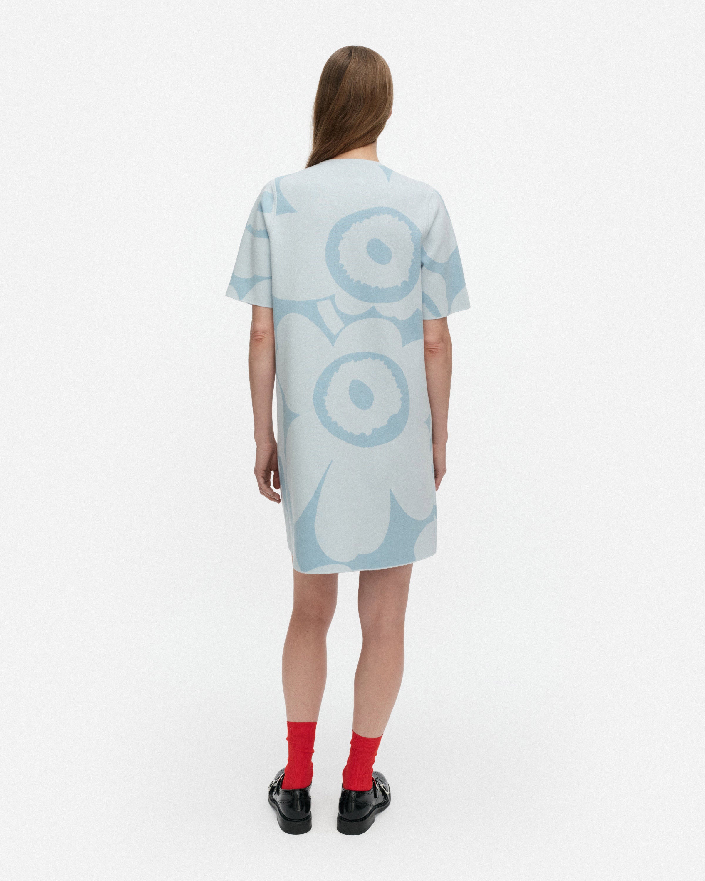 Mahdollisuus Unikko Cotton Knitted Short Sleeve Dress 90cm