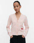 Chinese New Year Lahelle Musta Tamma Kioski Cotton Knitted Cardigan 54cm
