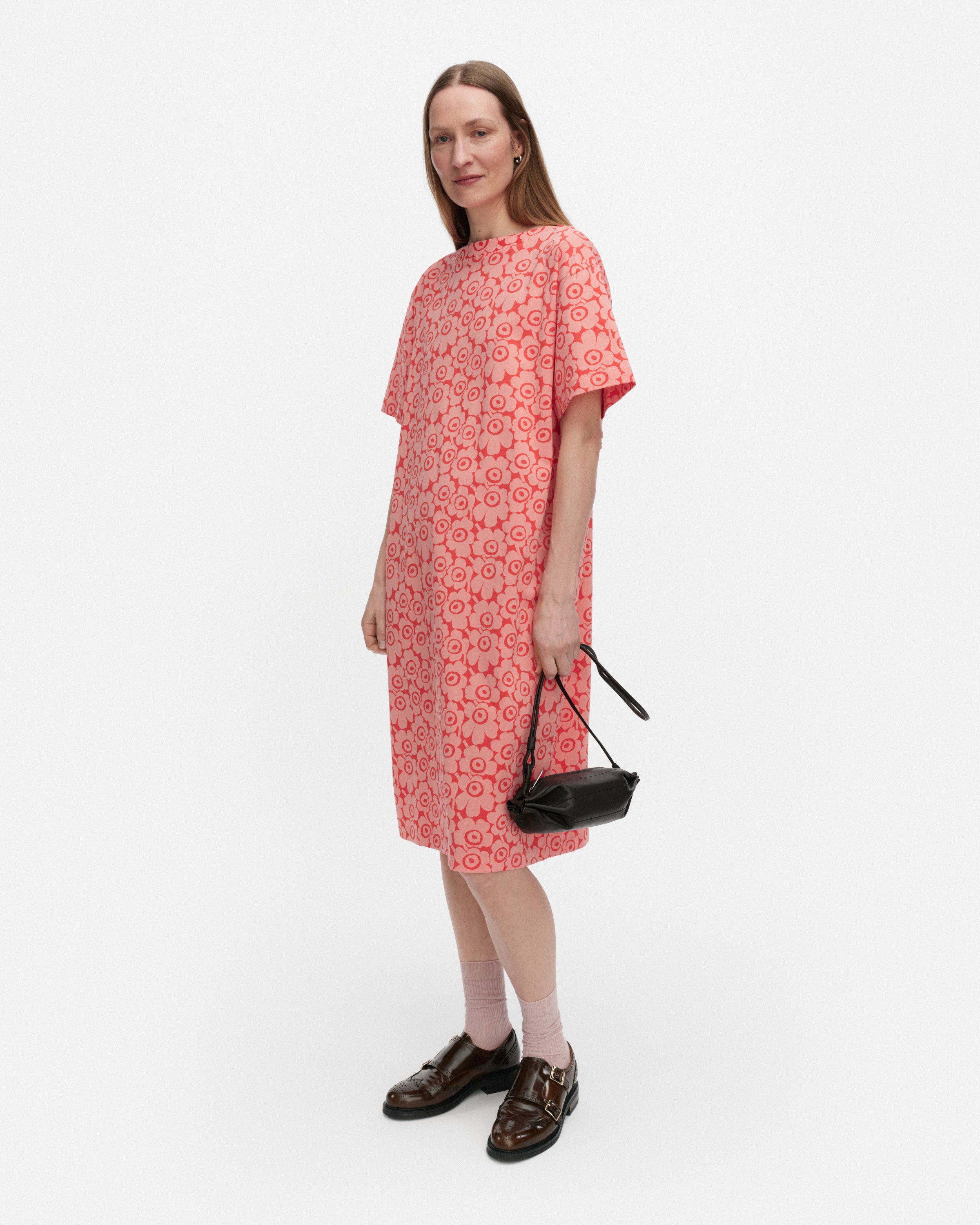 Joku Unikko Crewneck Short Sleeve Dress 107cm