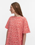 Joku Unikko Crewneck Short Sleeve Dress 107cm