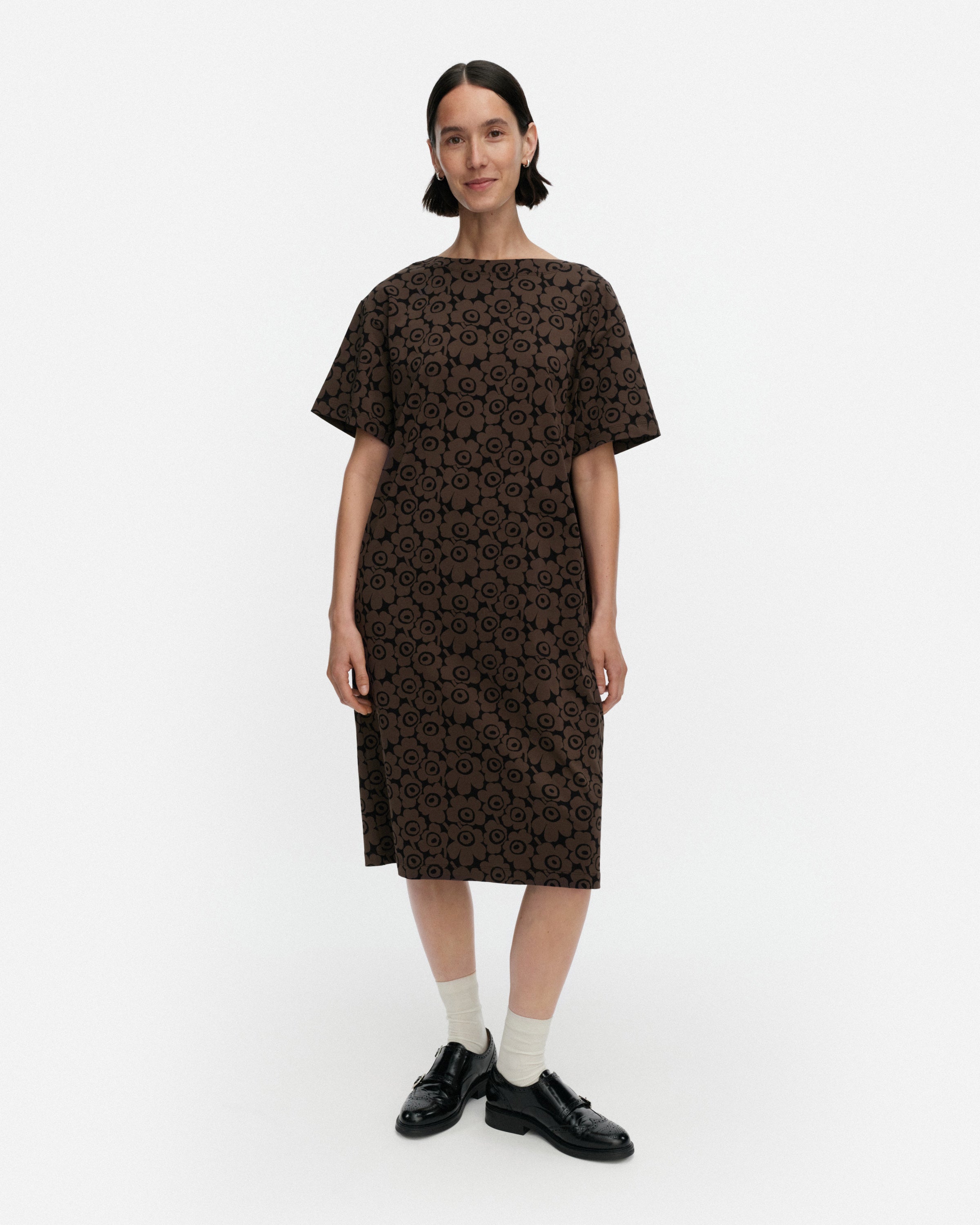 Joku Unikko Crewneck Short Sleeve Dress 107cm