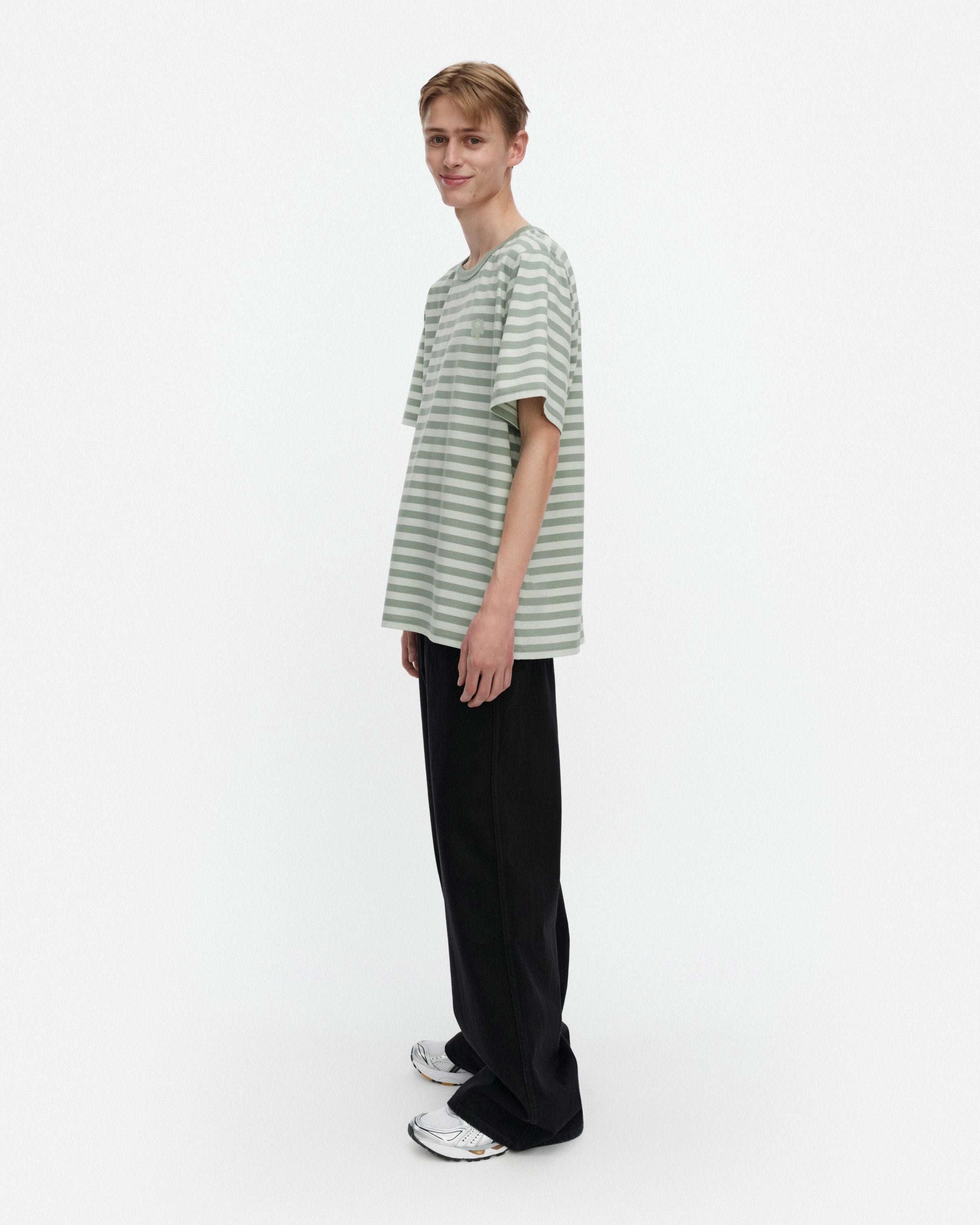 Tasaraita Unikko Kioski Short Sleeve Top 71cm