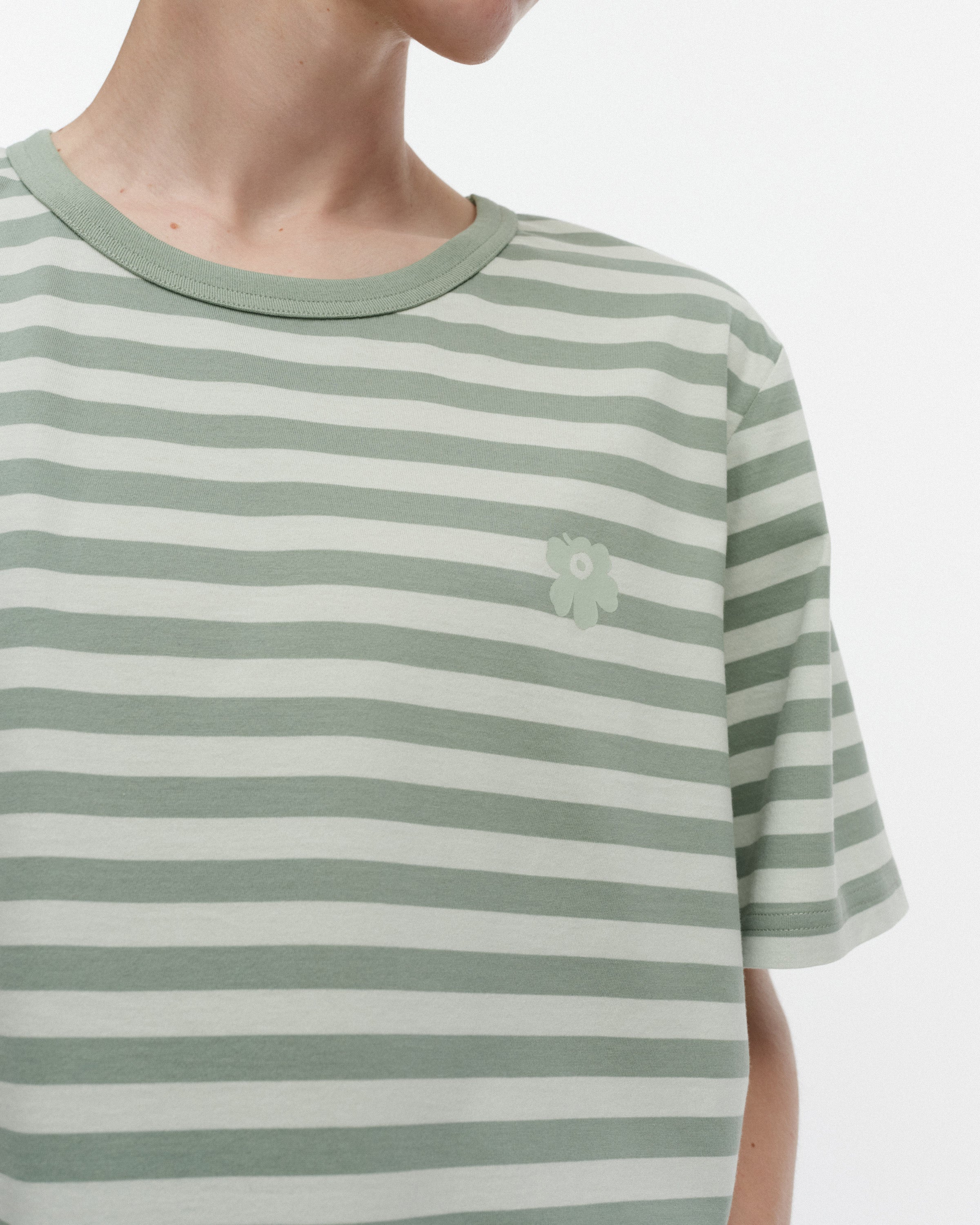 Tasaraita Unikko Kioski Short Sleeve Top 71cm