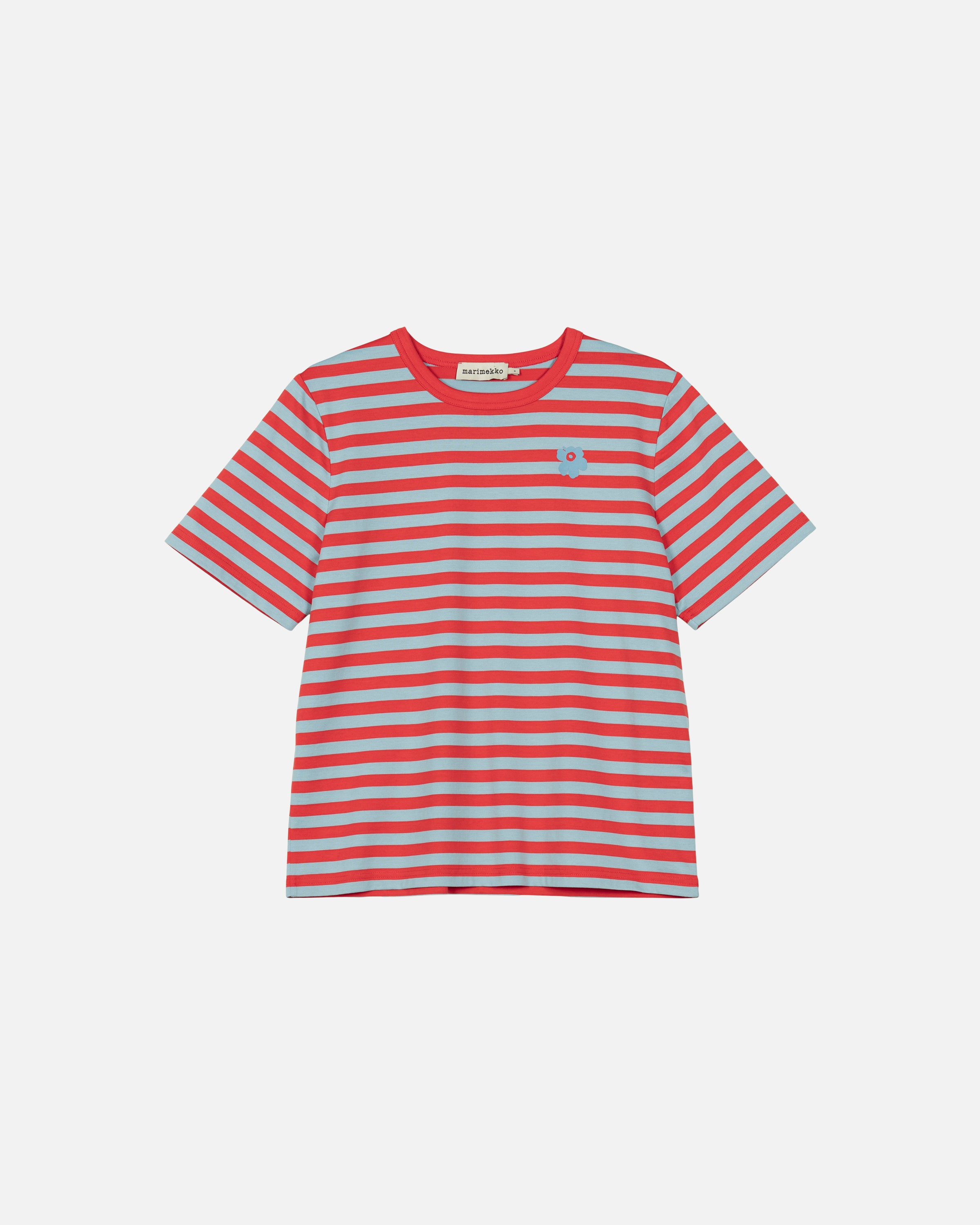 Tasaraita Unikko Kioski Short Sleeve Top 63cm