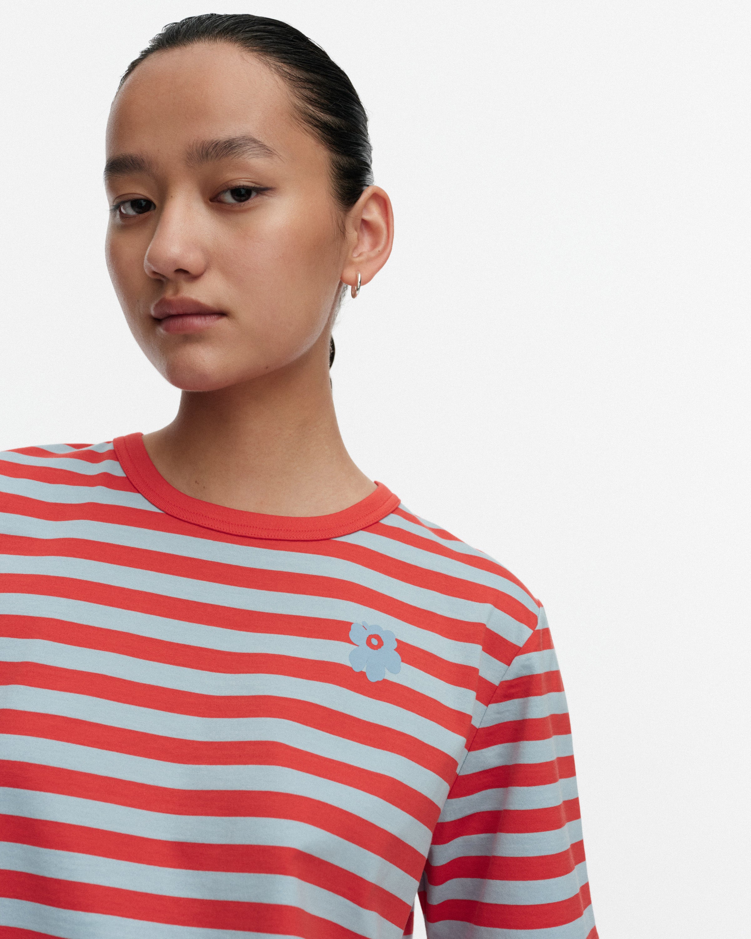 Tasaraita Unikko Kioski Short Sleeve Top 63cm
