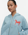 Chinese New Year Joggi Musta Tamma Kioski French Terry Hoodie Zip Jacket 53cm