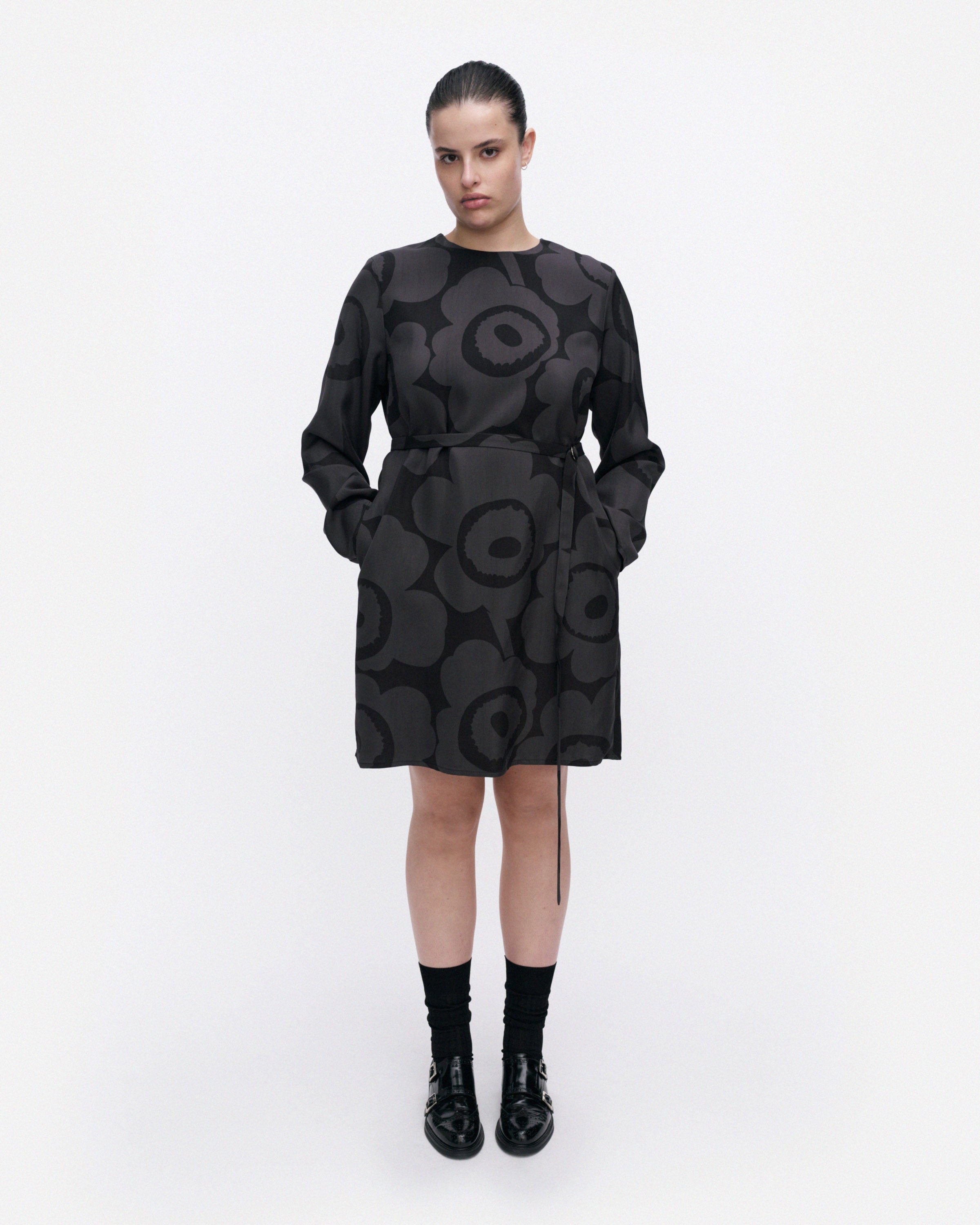 Hienous Unikko Viscose Long Sleeve Dress 92cm