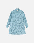 Kuvitelma Unikko Cotton Poplin Long Sleeve Shirt Dress 90cm