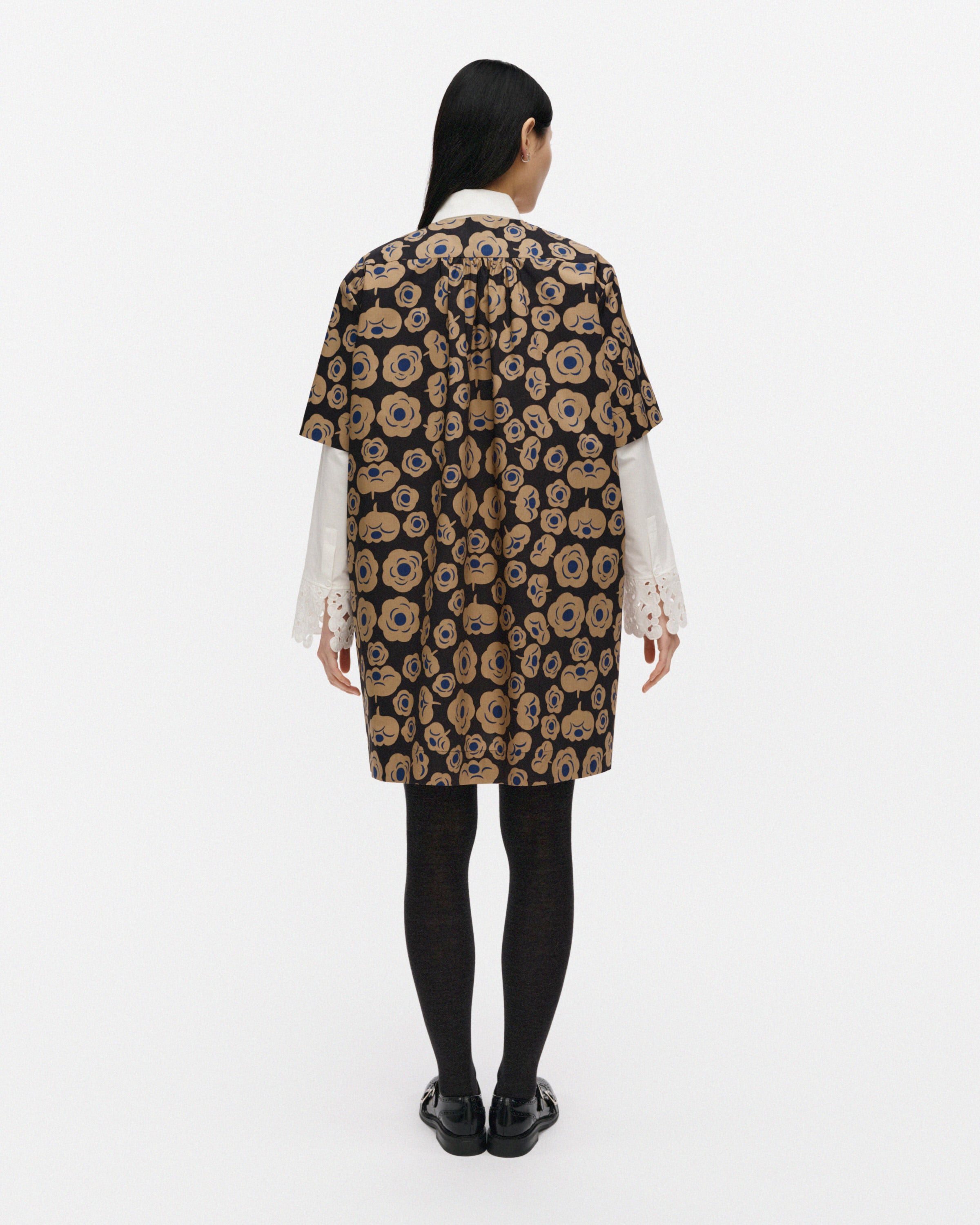Taitavuus Tumma Round Neck A-Line Shirt Dress 92cm