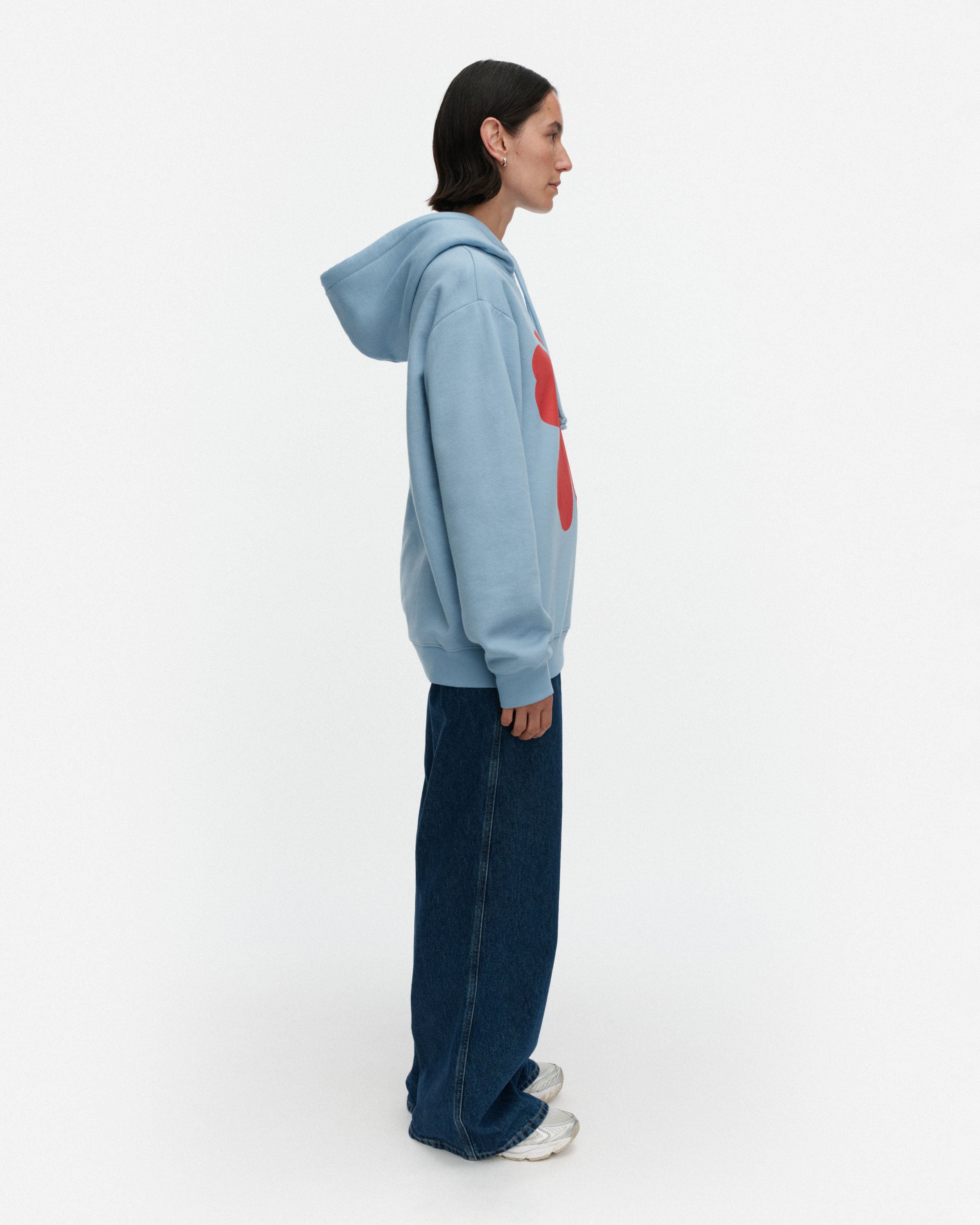 Runoja Unikko Placement Kioski Fleece Hoodie 71cm