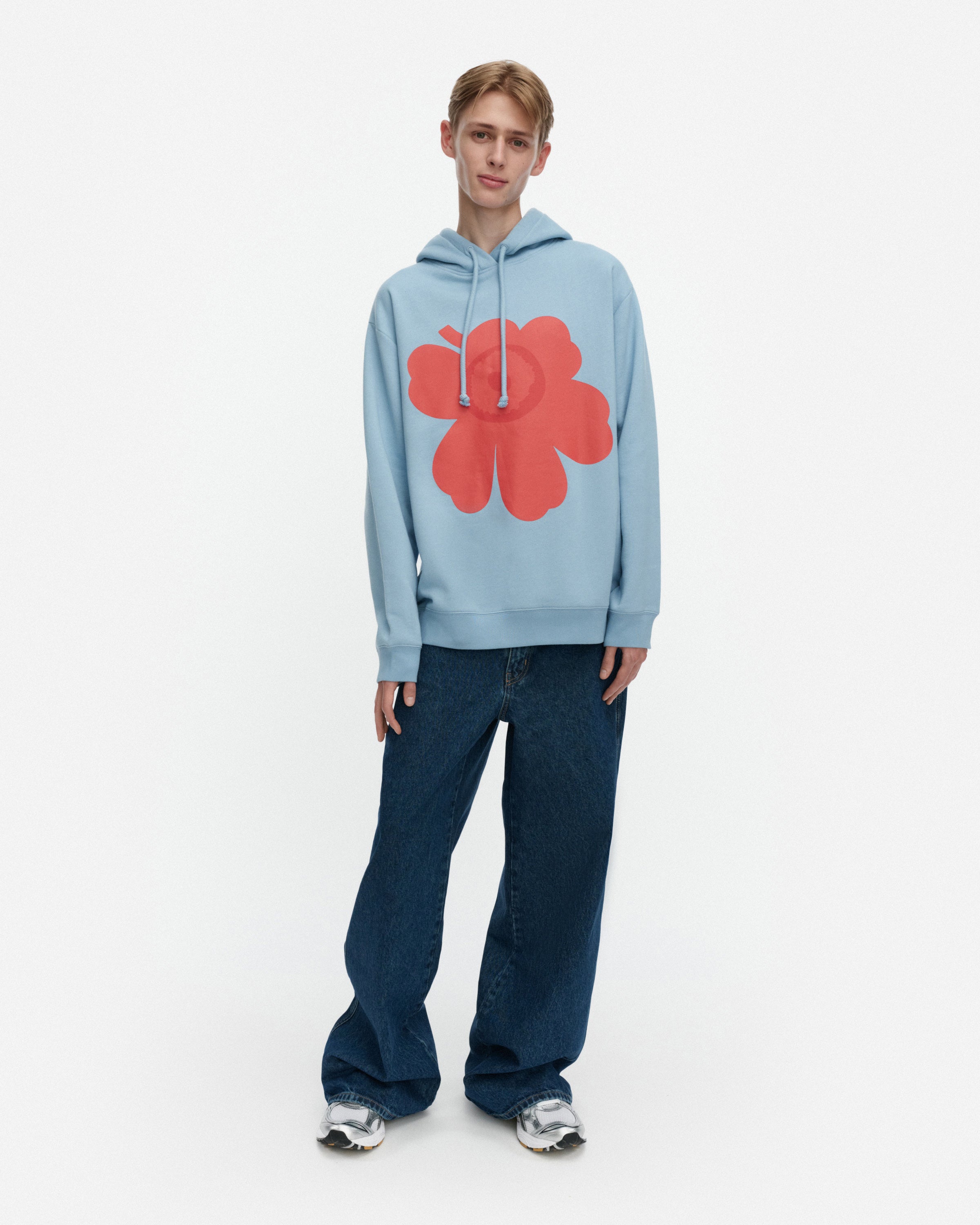 Runoja Unikko Placement Kioski Fleece Hoodie 71cm