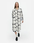 Runoelma Unikko Cotton Poplin Long Sleeve Shirt Dress 117cm