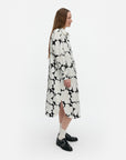 Runoelma Unikko Cotton Poplin Long Sleeve Shirt Dress 117cm