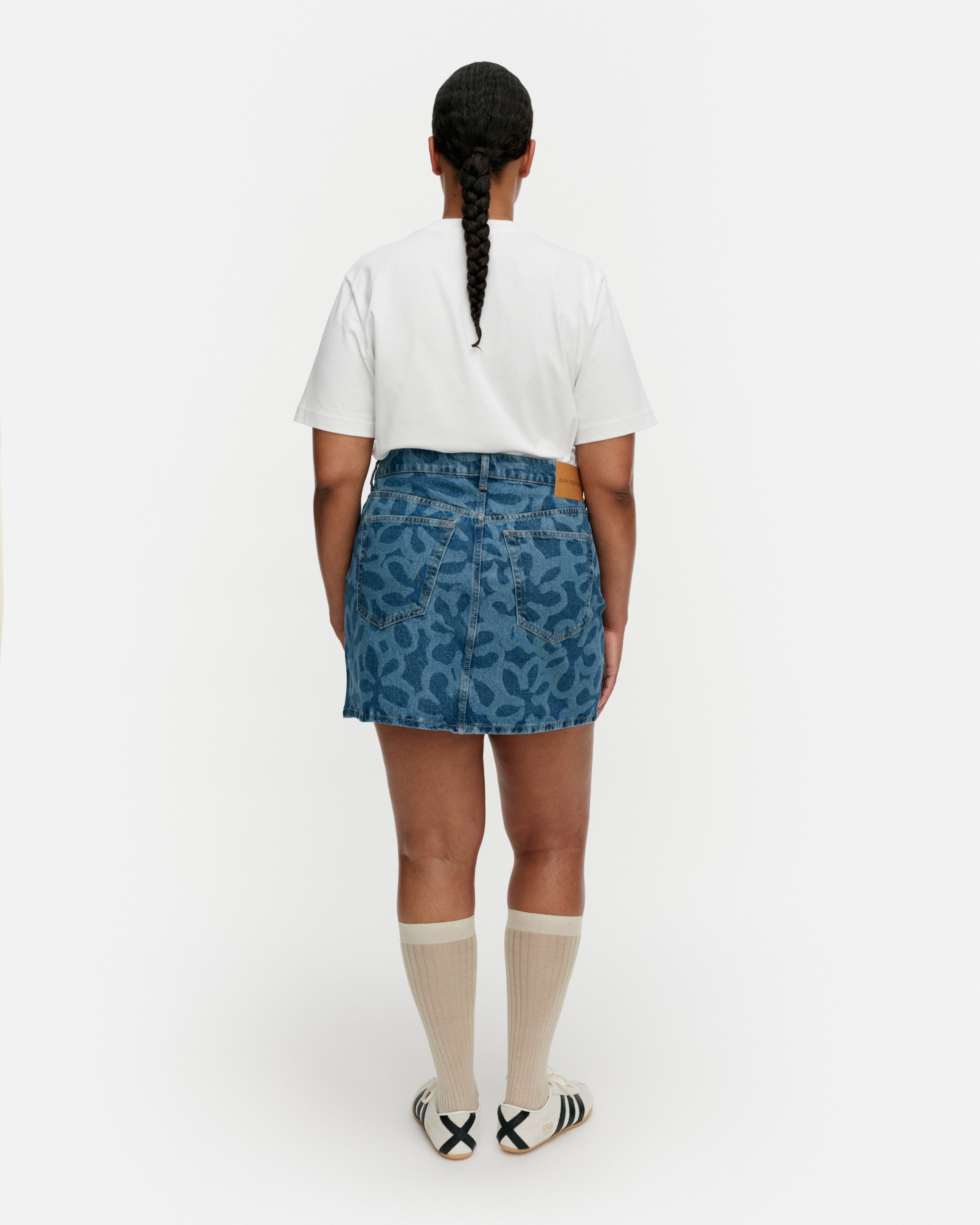 Maridenim Ruudut Kukka Mini Skirt 39cm