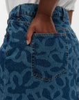 Maridenim Ruudut Kukka Mini Skirt 39cm