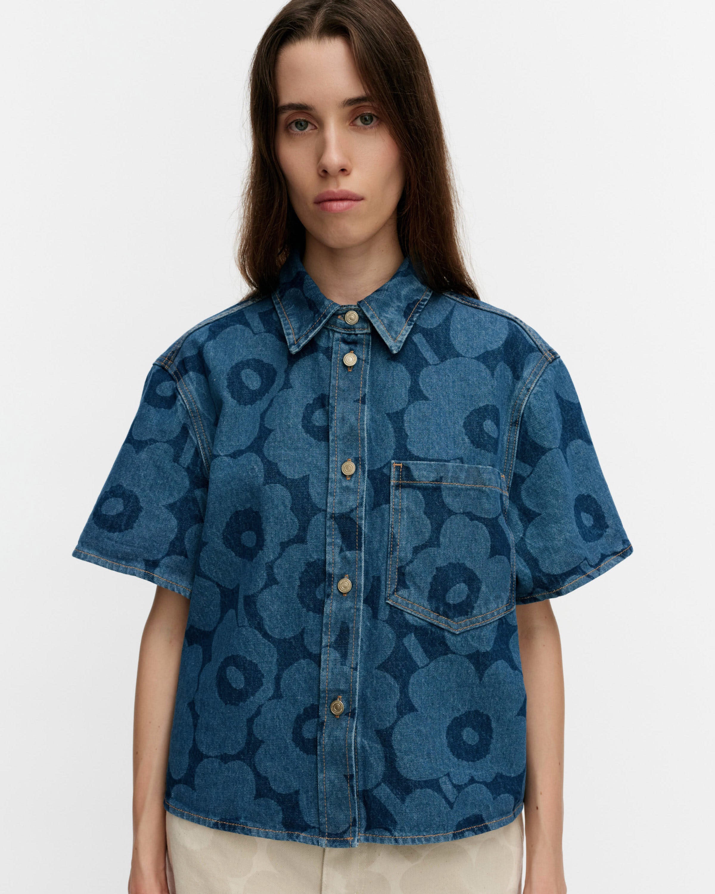 MARIDENIM KUVATA UNIKKO SHORT SLEEVE SHIRT | MARIMEKKO