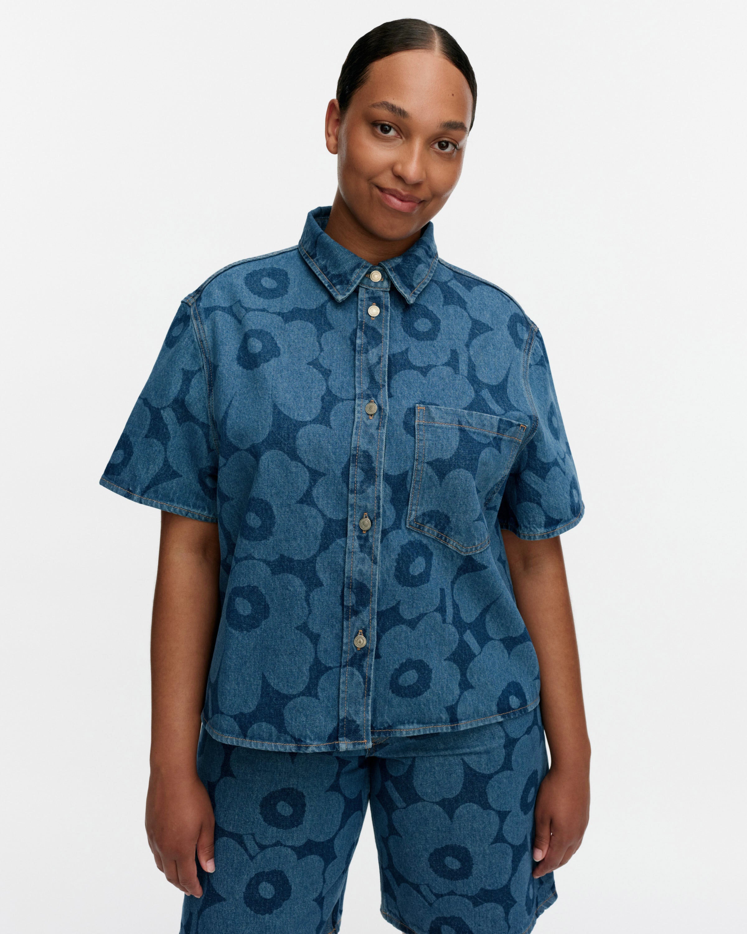 MARIDENIM KUVATA UNIKKO SHORT SLEEVE SHIRT | MARIMEKKO