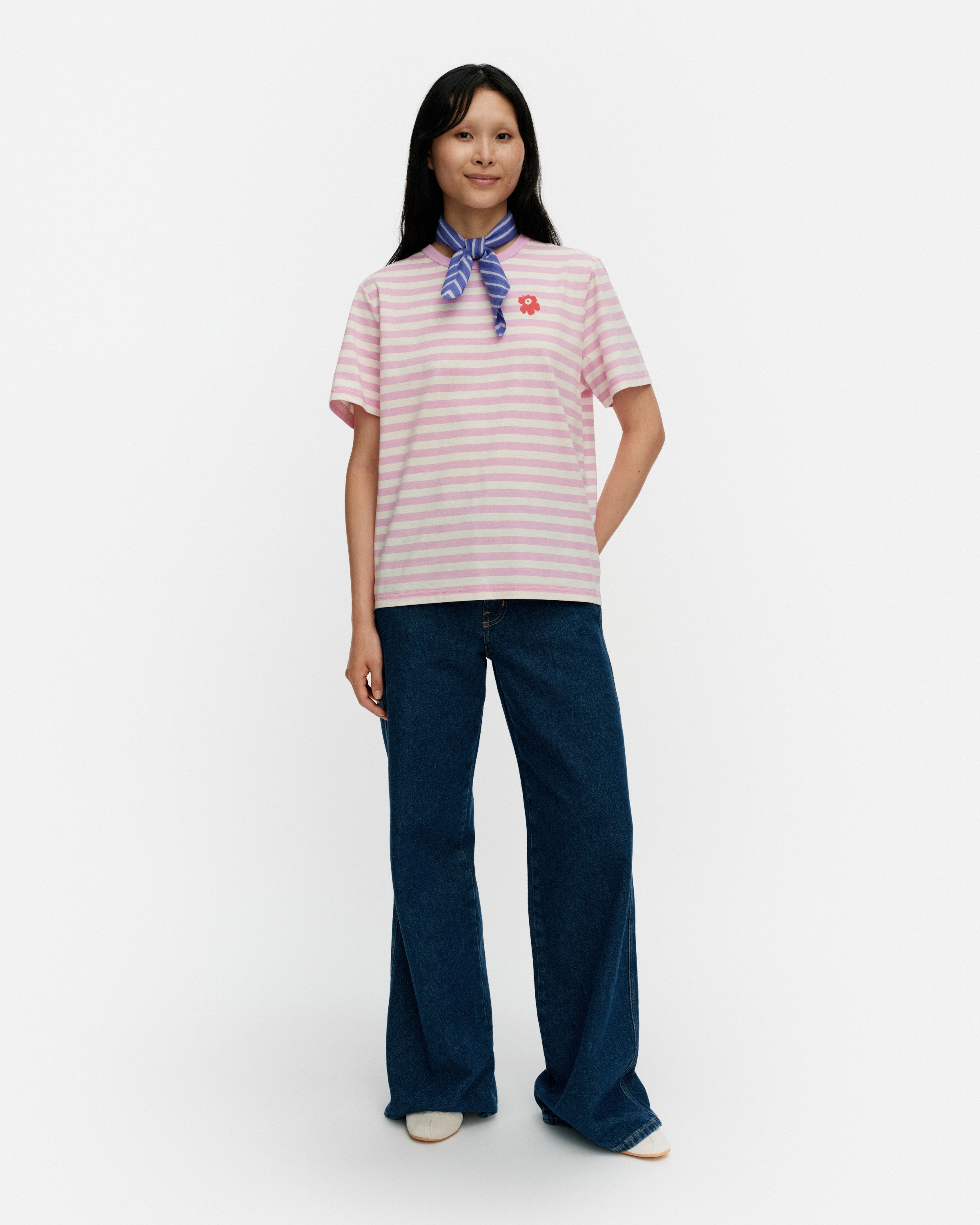 KIOSKI TASARAITA UNIKKO SHORT SLEEVE TOP 63CM | MARIMEKKO