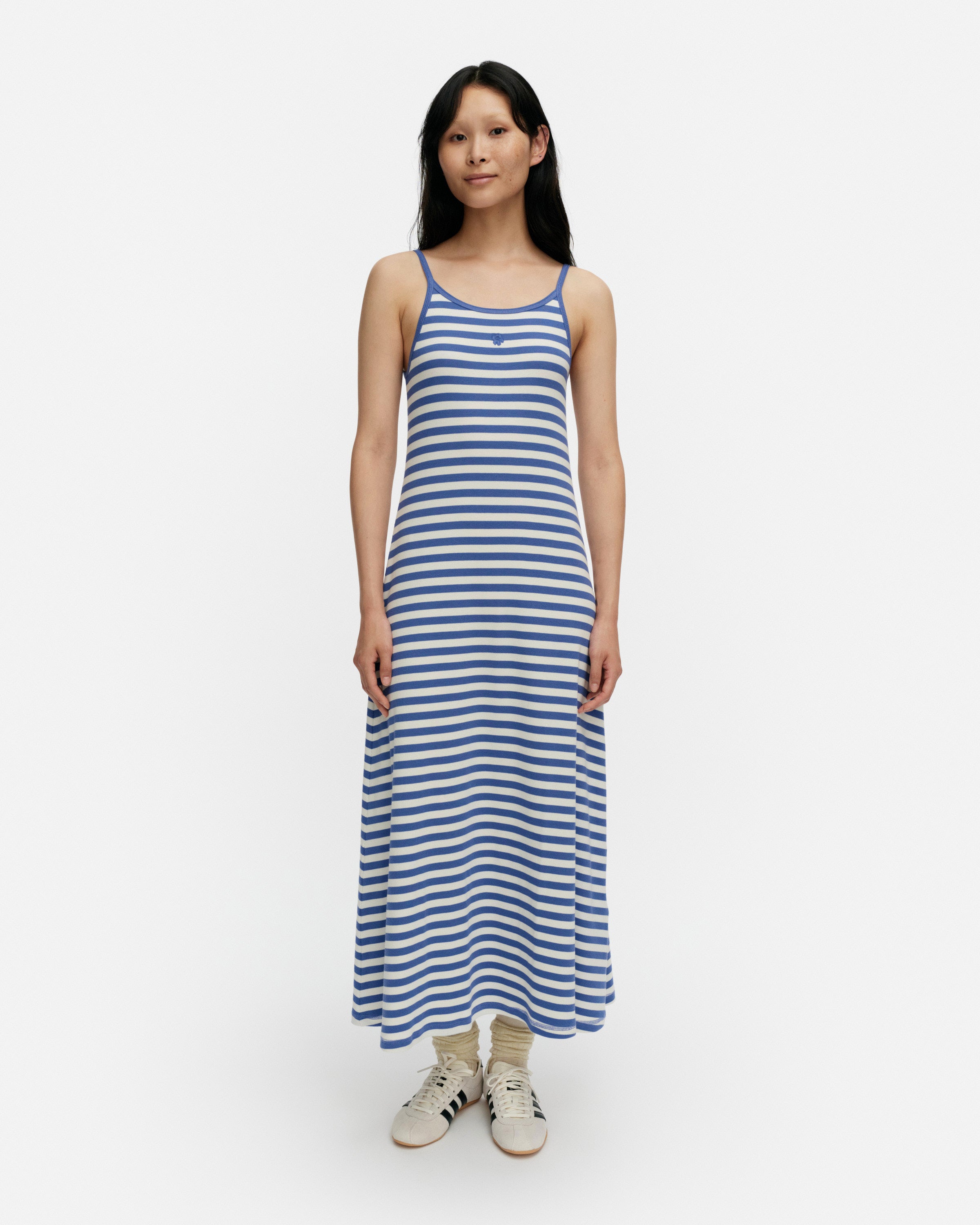 Kioski Laulaa Tasaraita Unikko Slip Dress 130cm