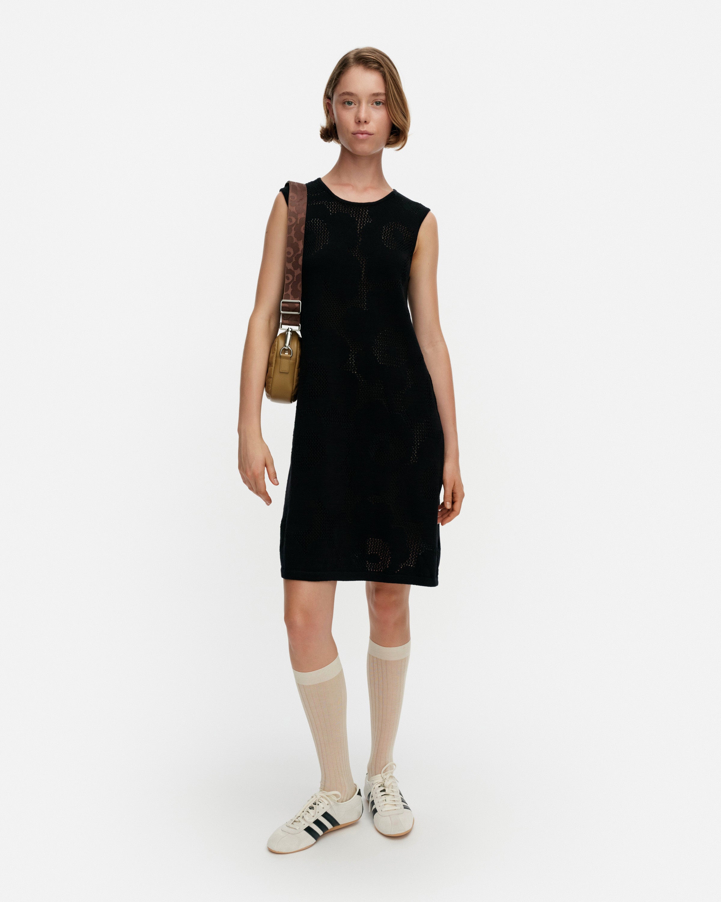 Yovilkka Unikko Pointelle Knitted No Sleeves Dress 90cm