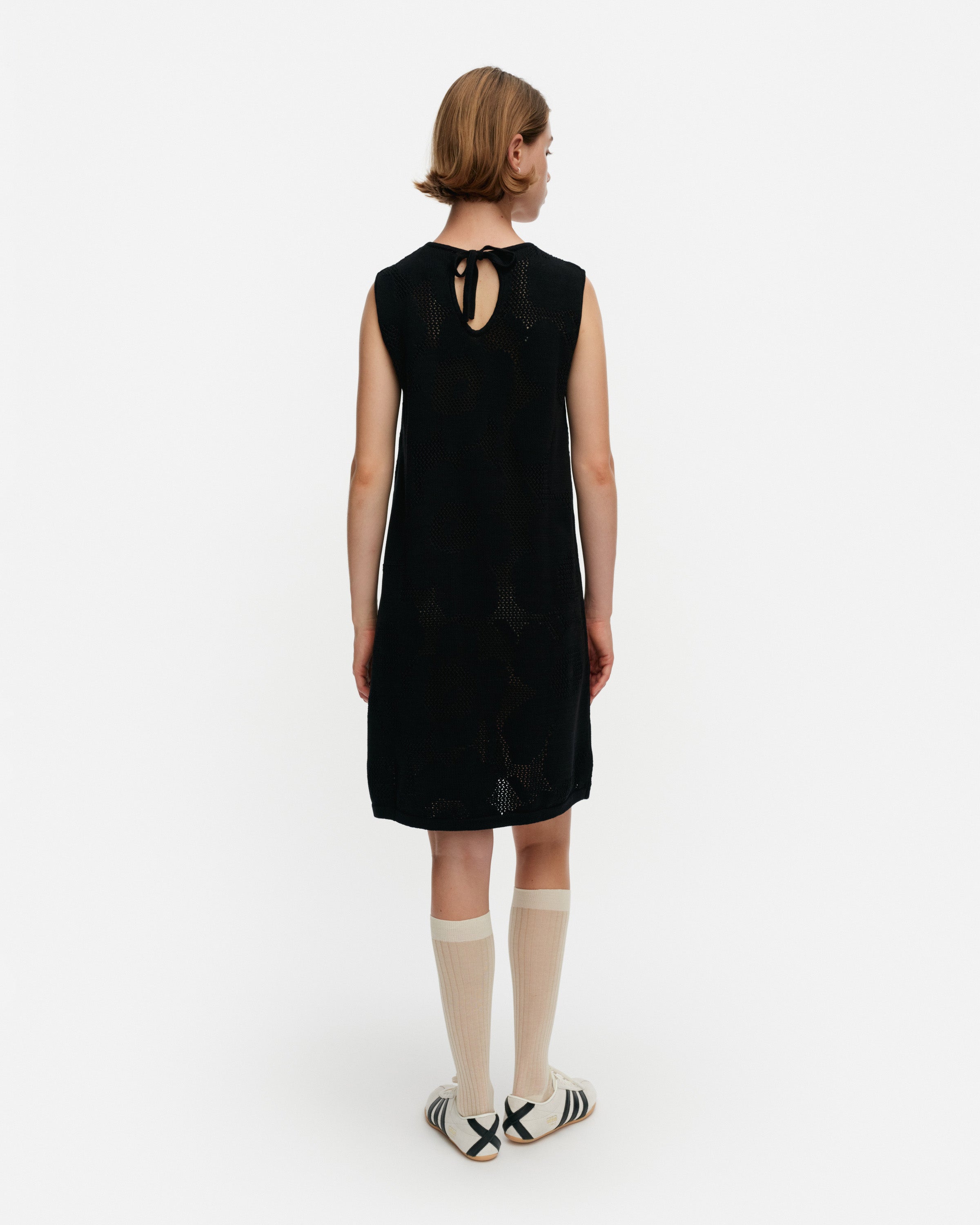 Yovilkka Unikko Pointelle Knitted No Sleeves Dress 90cm