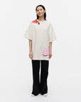 Puhua Kukasta Kukkaan Placement Short Sleeve Top 79cm