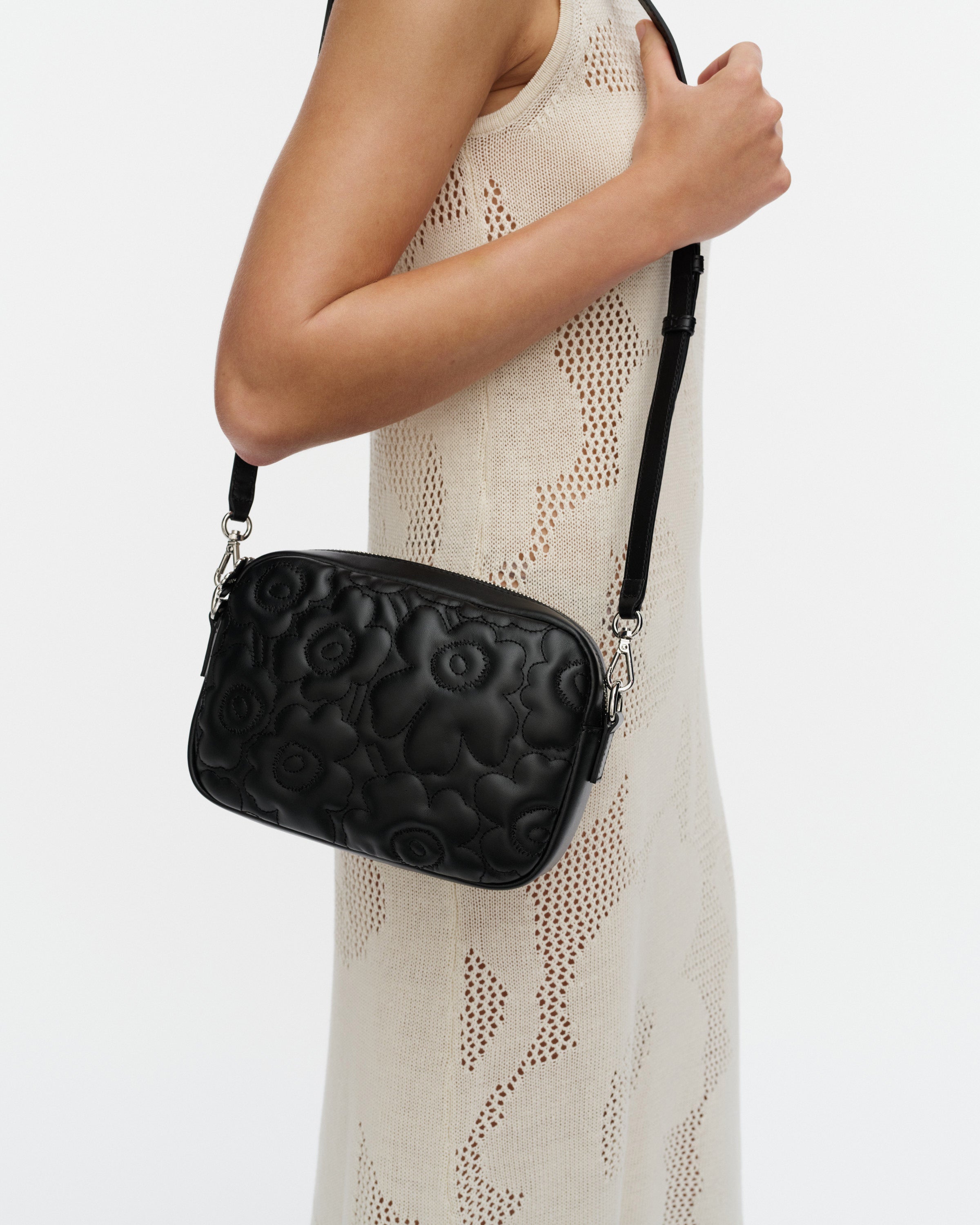 Soft Gratha Unikko Shoulder Bag with Leather Strap