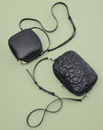 Soft Gratha Unikko Shoulder Bag with Leather Strap