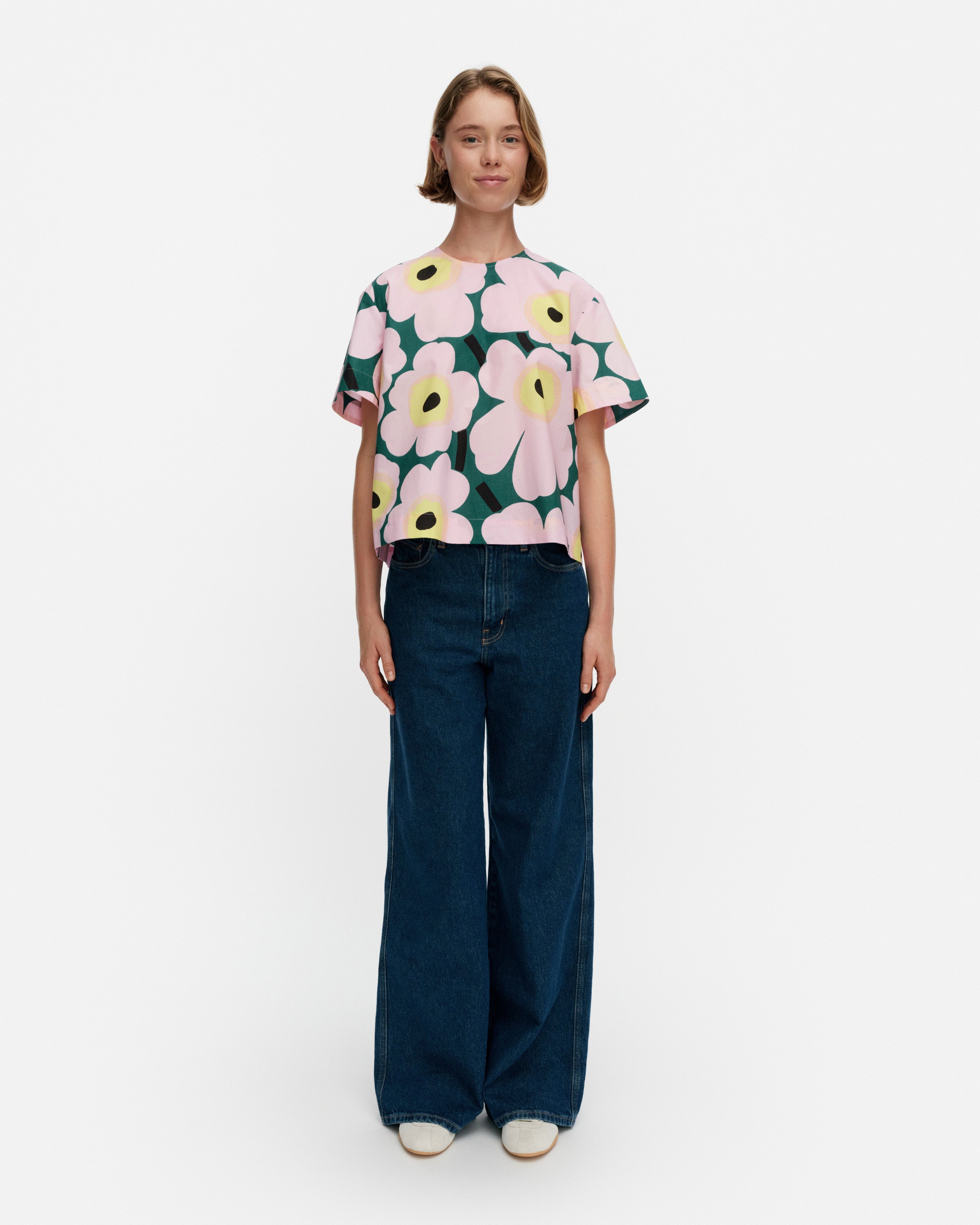 Huojunta Unikko Short Sleeve Blouse