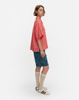 Palindromi Piccolo Short Sleeve Linen Shirt 65cm