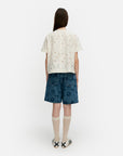 Alustus Unikko Lace Short Sleeve Blouse 57cm