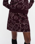 Toistuva Outline Unikko Knitted Mini Skirt 44cm