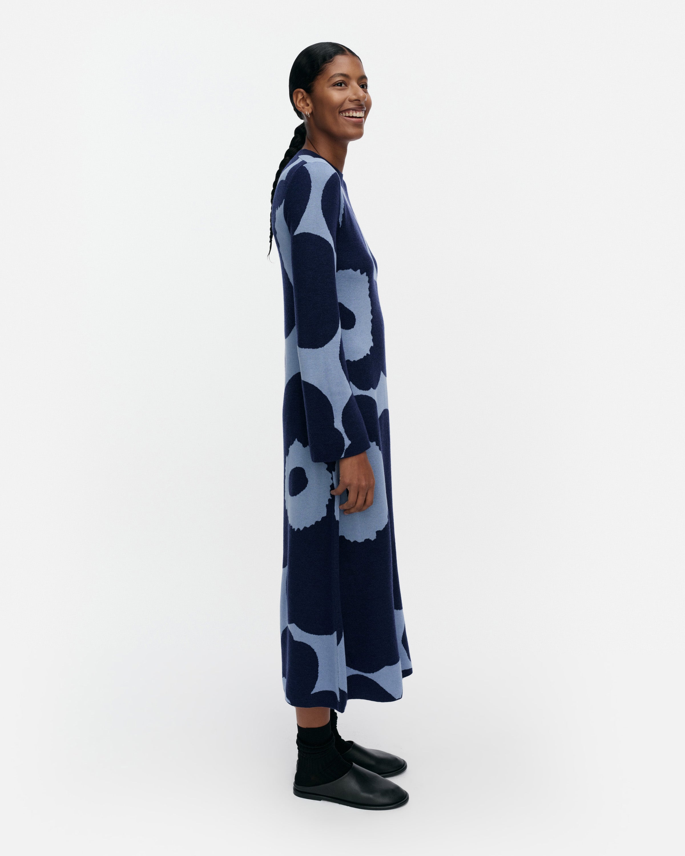 Leikkuu Unikko Knitted A-Line Dress