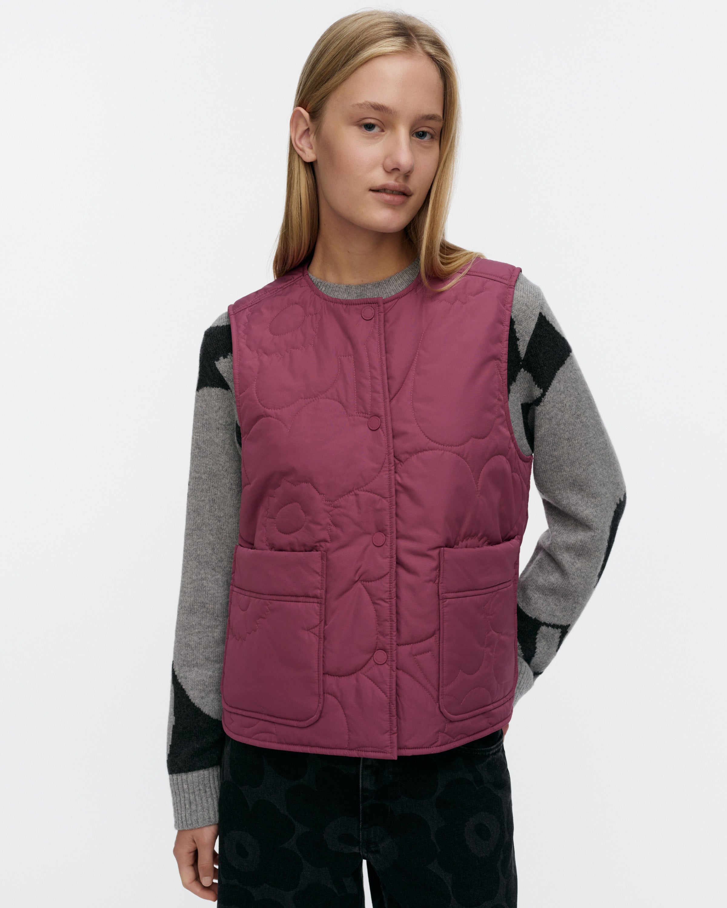 Kaiverrus Outline Unikko Padded Vest Jacket 63cm