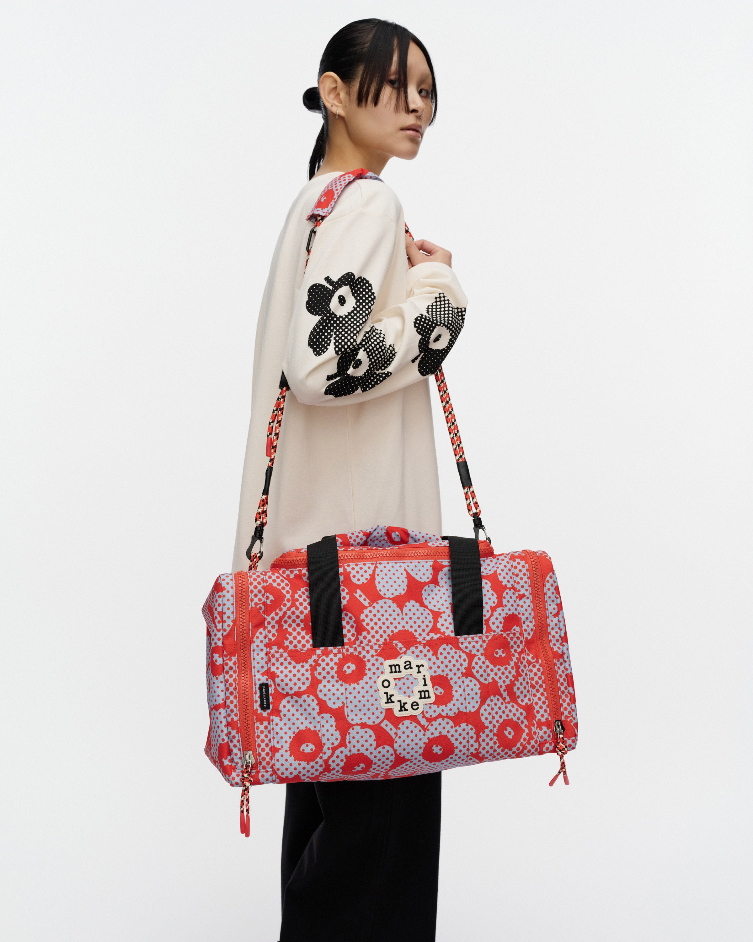 Kioski Tsufe Unikko Poly Sporty Shoulder Bag 25X43X25cm