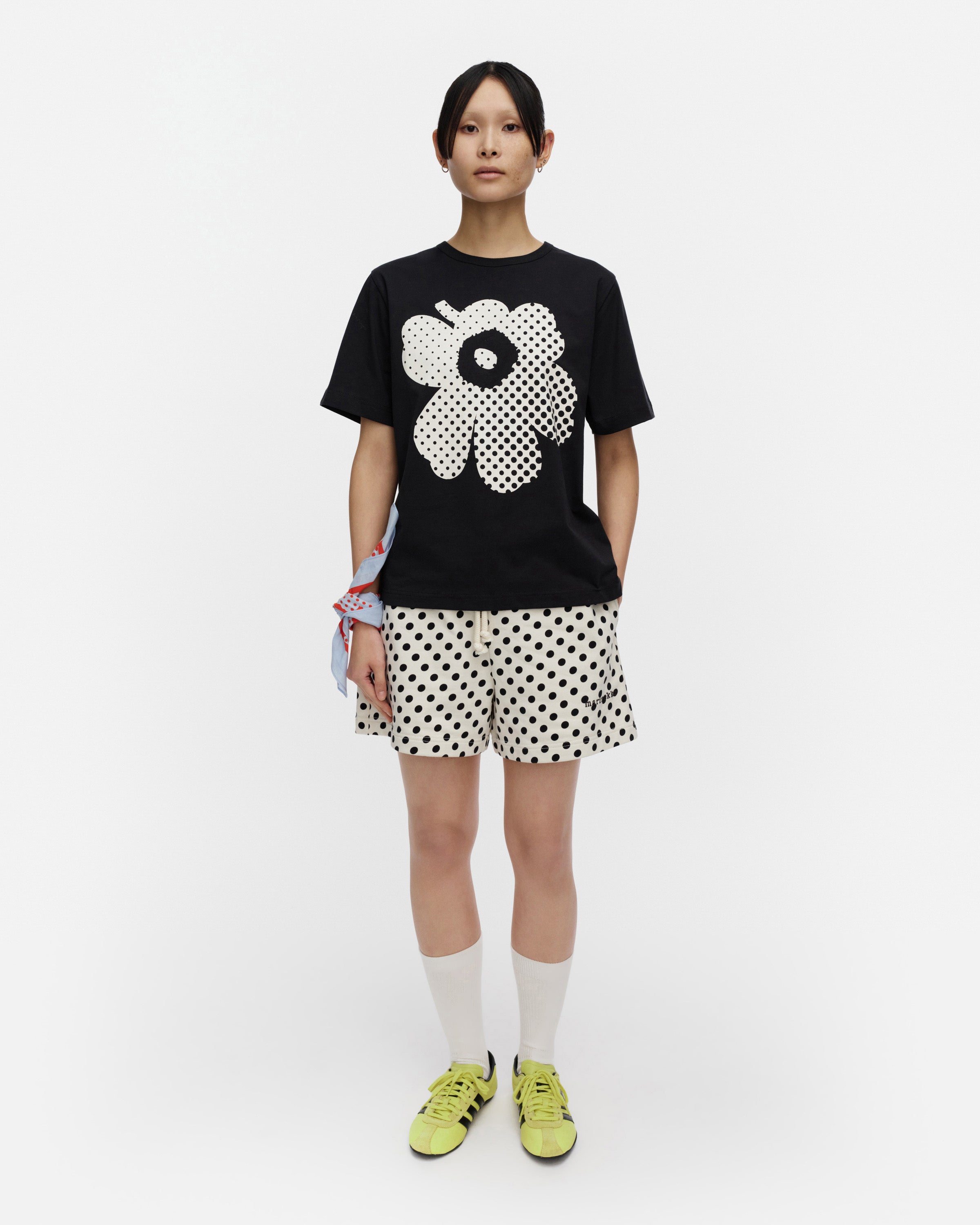 Kioski Erna Unikko Placement Short Sleeve Top