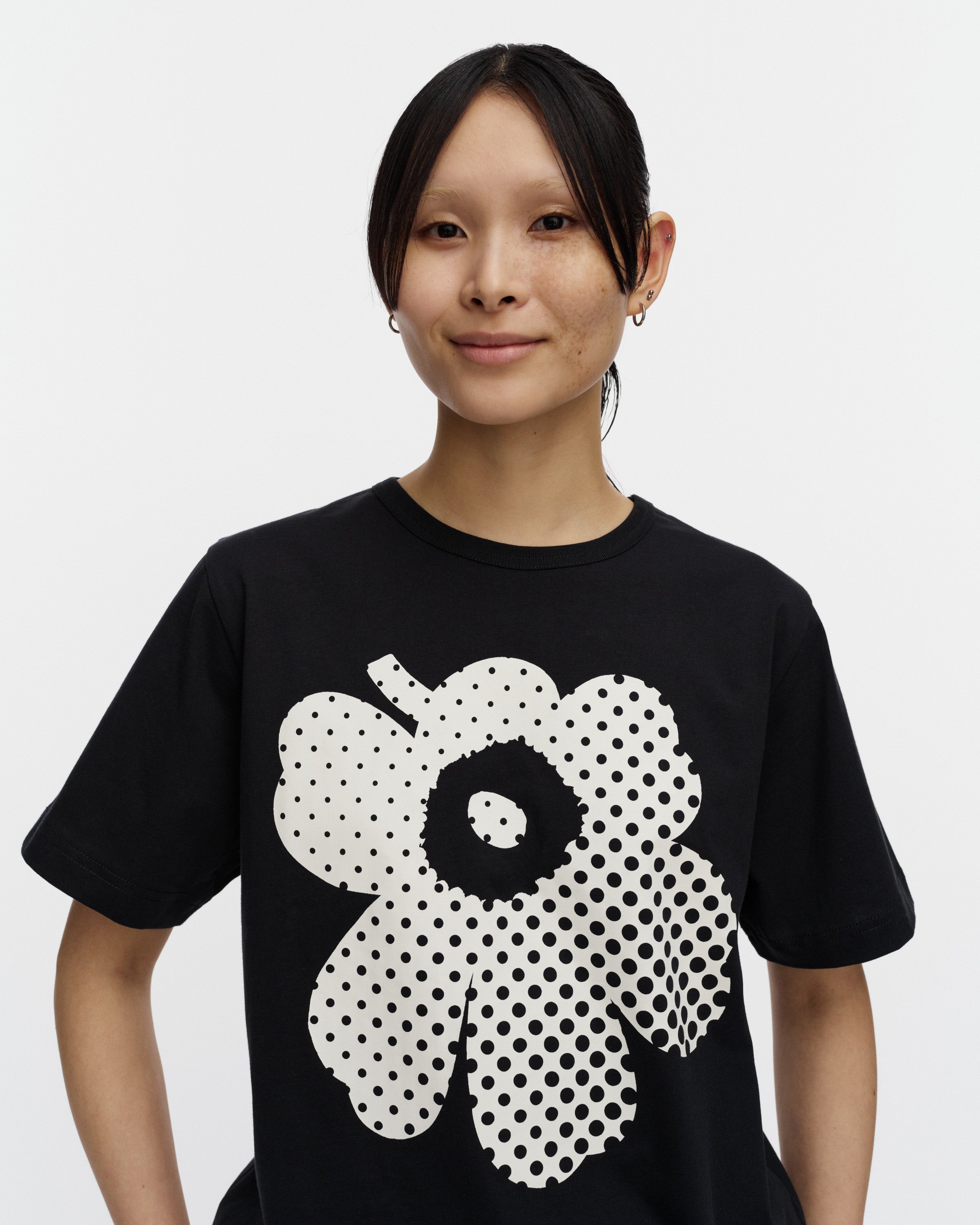 KIOSKI ERNA UNIKKO PLACEMENT SHORT SLEEVE TOP | MARIMEKKO