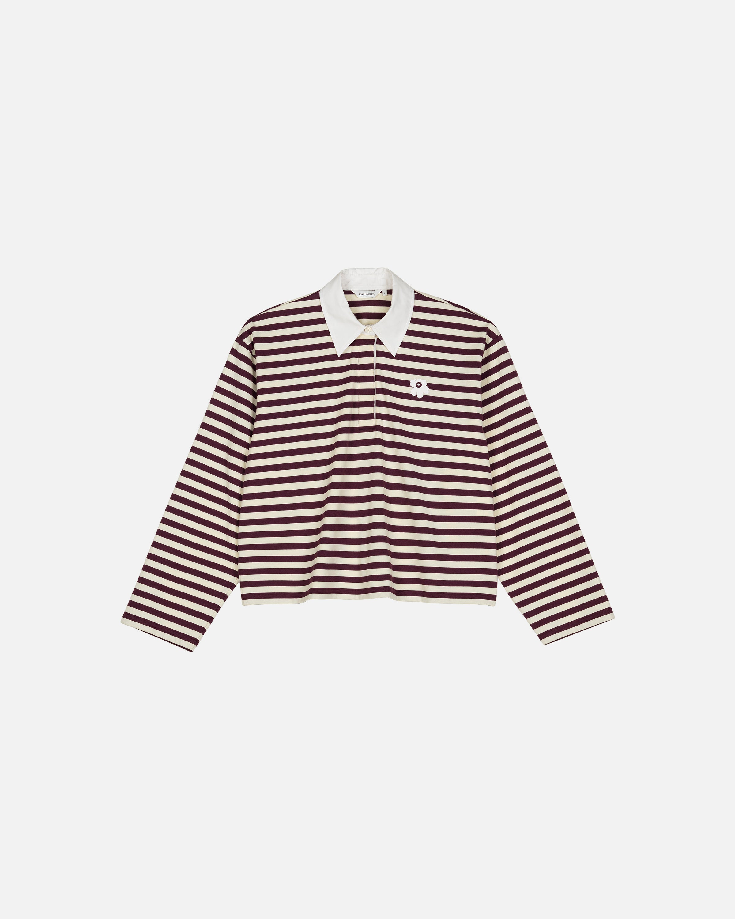 Kioski Kipina Tasaraita Unikko Polo Long Sleeve Tee 55cm