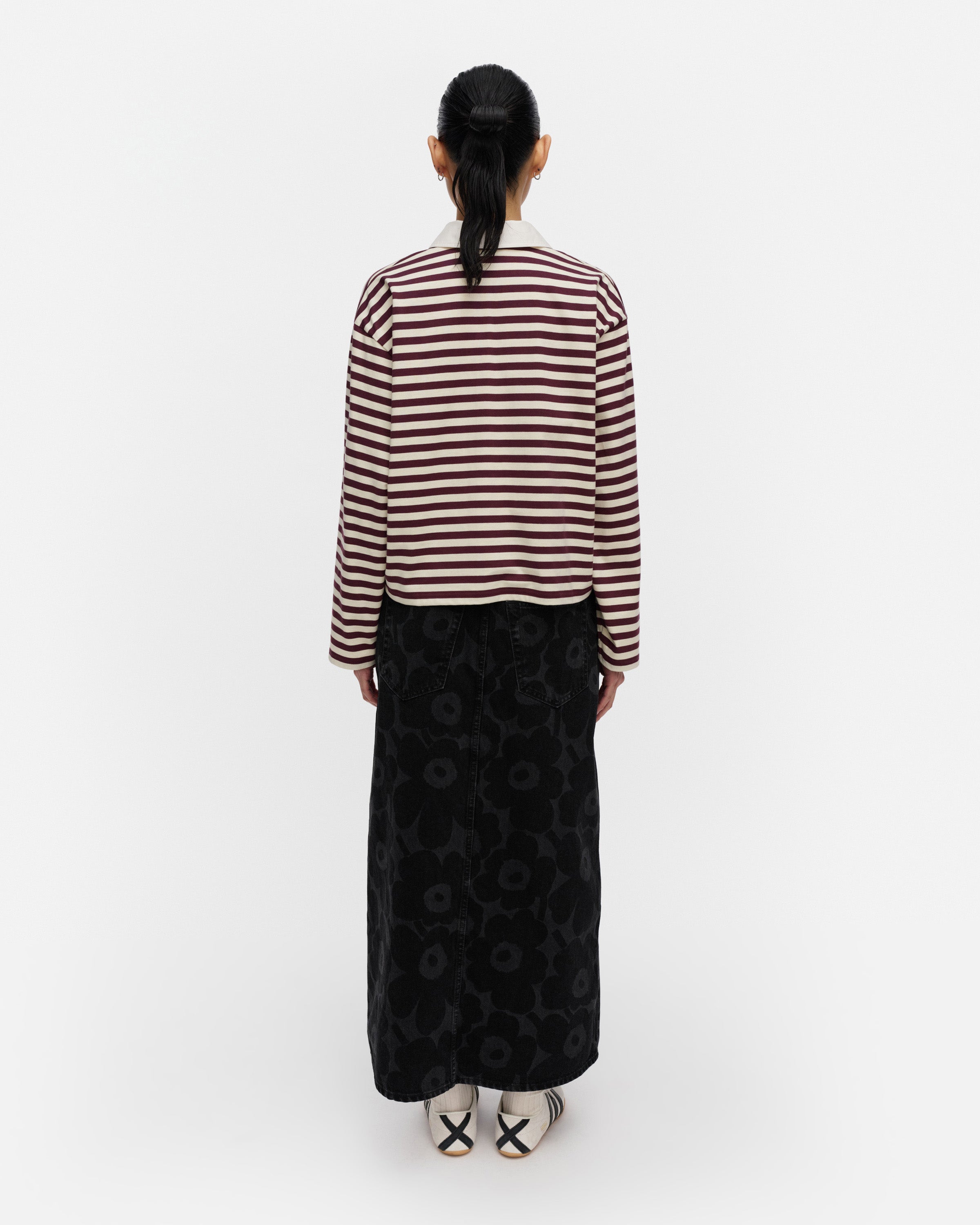 Kioski Kipina Tasaraita Unikko Polo Long Sleeve Tee 55cm