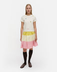 Sekamelska Kukasta Kukkaan Embroidered Short Sleeve Top 56cm
