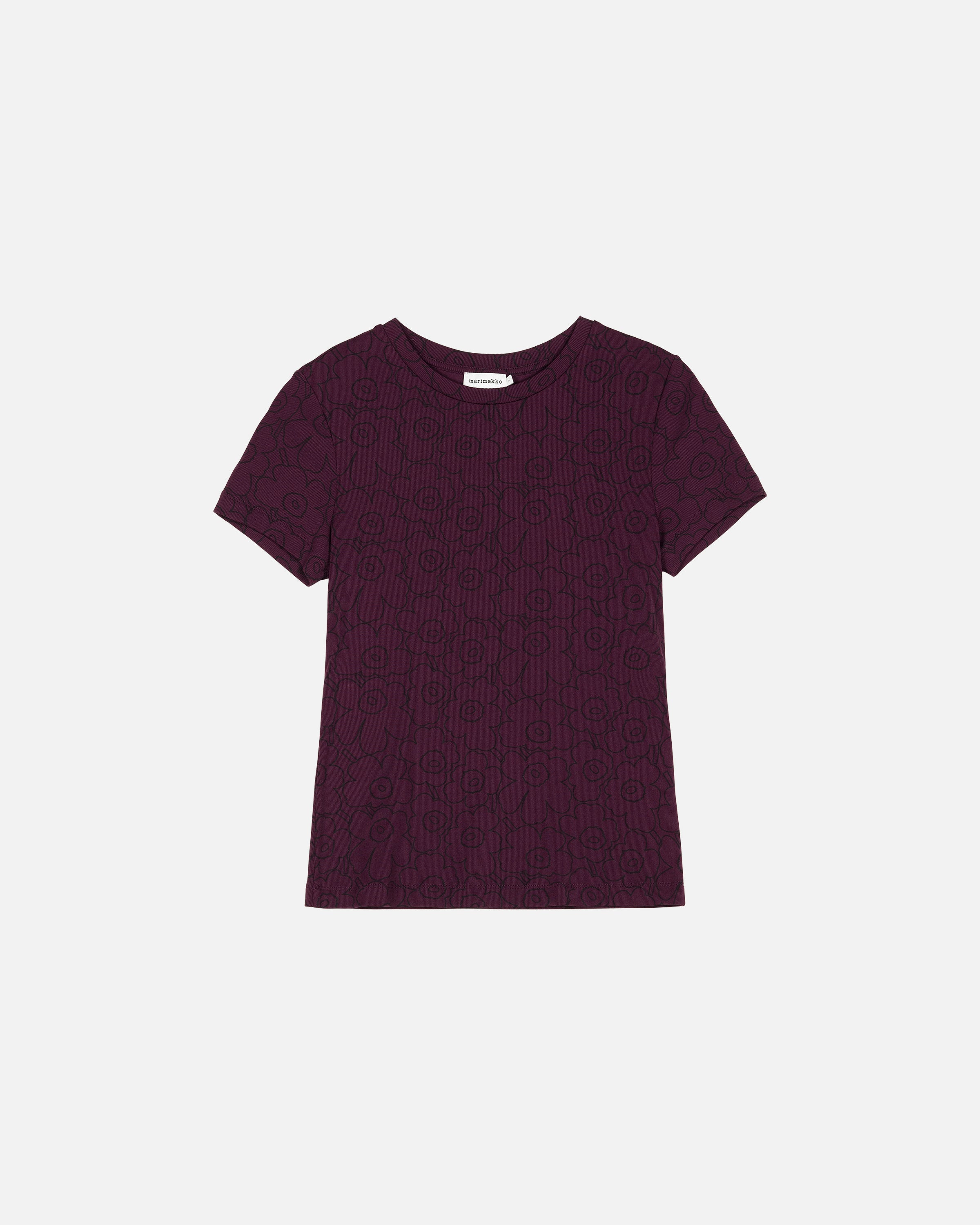 Suunta Outline Unikko Rib Slim Short Sleeve Top 57cm