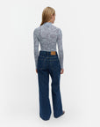 Hailyva Outline Unikko Wool Rib Slim Turtleneck Long Sleeve Top