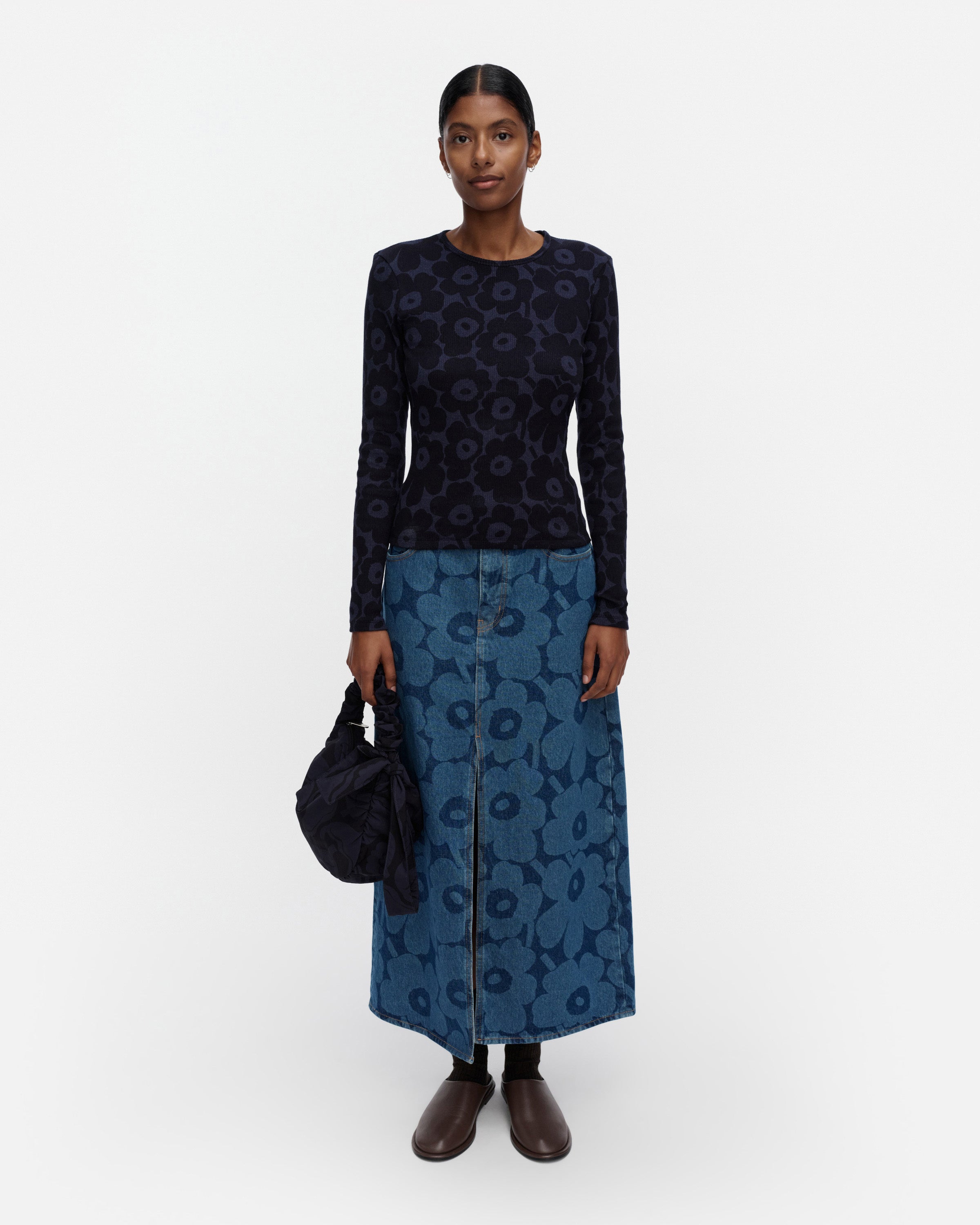 Vaihde Unikko Rib Slim Long Sleeve Tee 58cm